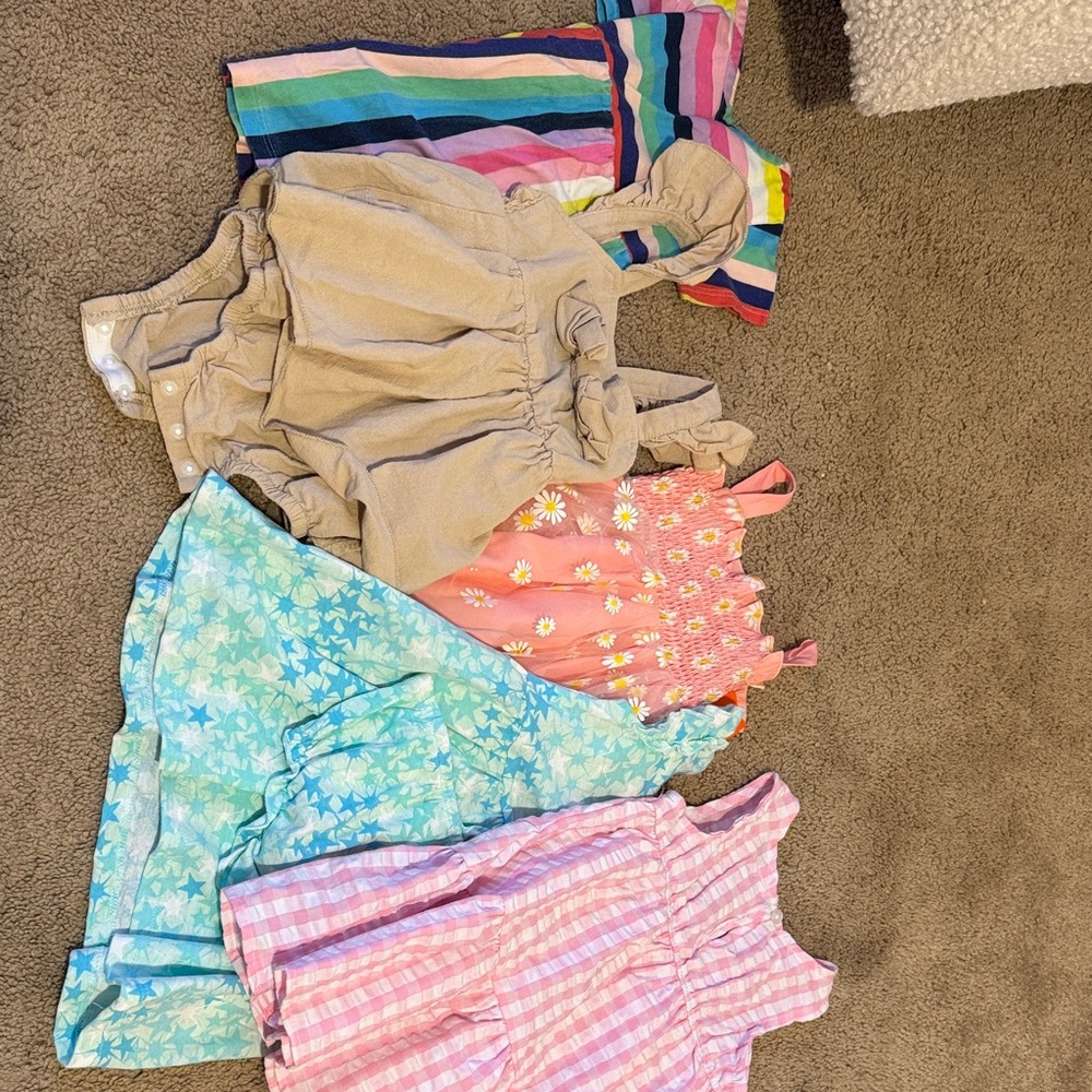 Colorful Baby Girl Dresses Set